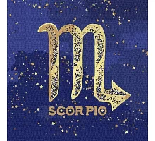 Картина по номерам Знак зодиака Скорпион с краской металлик 50х50 Идейка (KHO9513)