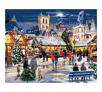 Картина за номерами SANTI Різдвяний ярмарок 40*60см (954420)