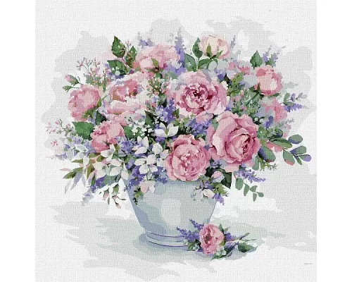 Картина за номерами Чарівний аромат троянд Ідейка 50х50 (KHO2976)