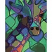 Картина за номерами Різнокольоровий жираф розміром 40х50 см Strateg (SY6525)