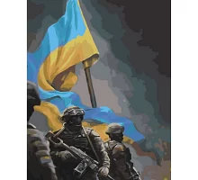 Картина за номерами Українські воїни розміром 40х50 см Strateg (SY6539)