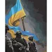 Картина за номерами Українські воїни з лаком та рівнем розміром 40х50 см Strateg (SY6539)
