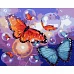 Картина за номерами Метелики та бульбашки розміром 30х40 см Strateg (SS-6445)