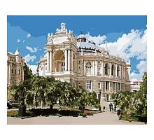 Картина за номерами Прекрасний оперний театр з лаком та рівнем розміром 40х50 см Strateg (SY6557)