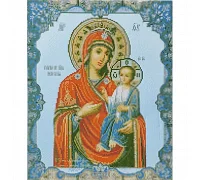 Алмазна мозаїка Ікона Казанської Божої Матері розміром 40х50 см Strateg (D0005)