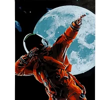 Картина за номерами Крутий космонавт розміром 40х50 см Strateg (SY6779)