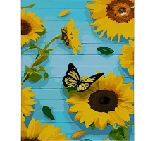 Картина за номерами Літні соняшники з лаком та рівнем розміром 40х50 см Strateg (SY6839)