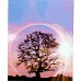 Картина за номерами Фантазійне дерево з лаком та рівнем розміром 40х50 см Strateg (SY6891)