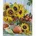 Картина за номерами Натюрморт з соняшниками з лаком та рівнем розміром 40х50 см Strateg (SY6814)