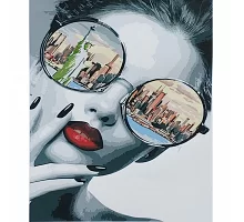 Картина за номерами Нью-Йорк в окулярах з лаком та рівнем розміром 40х50 см Strateg (SY6864)