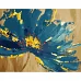 Картина за номерами  Синя квітка з золотим обрамленням розміром 40х50 см Strateg (VA-3408)