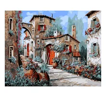 Картина за номерами  Італійська вуличка розміром 40х50 см Strateg (SY6614)