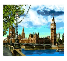 Картина за номерами  Велич Лондону розміром 40х50 см Strateg (SY6631)