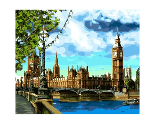 Картина за номерами  Велич Лондону розміром 40х50 см Strateg (SY6631)