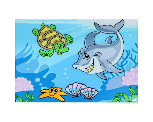 Картина за номерами  Акула з черепашкою розміром 30х40 см Strateg (SS6655)