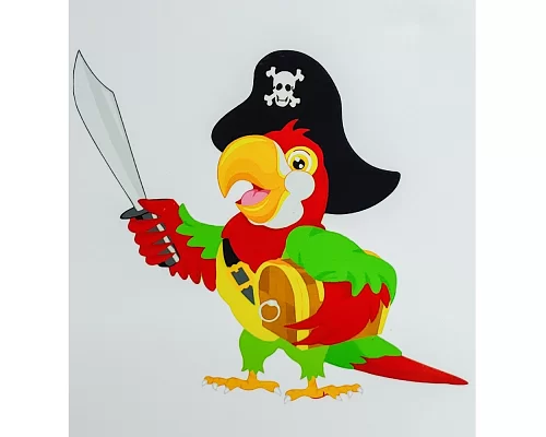 Картина за номерами  Папуга пірат розміром 30х40 см Strateg (SS6665)
