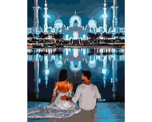 Картина за номерами  Побачення в Абу-Дабі розміром 40х50 см Strateg (GS214)