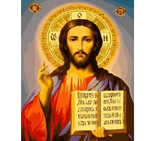 Картина за номерами  Ікона Ісуса Христа Strateg (Спасителя) розміром 40х50 см Strateg (GS187)