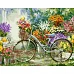 Картина за номерами ПРЕМІУМ Велосипед в саду розміром 40х50 см Strateg (GS156)