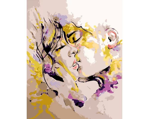 Картина за номерами  Арт поцілунок розміром 40х50 см Strateg (DY211)
