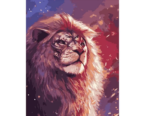 Картина за номерами  Лев із Нарнії розміром 40х50 см Strateg (DY194)