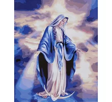 Картина за номерами Ікона Діва Марія у світлі небес розміром 40х50 см Strateg (SY6721)