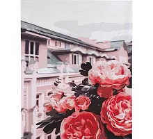 Картина за номерами  Троянди на даху розміром 40х50 см Strateg (SY6647)