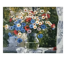 Картина за номерами Букет польових квітів 40х50 см Strateg (GS023)