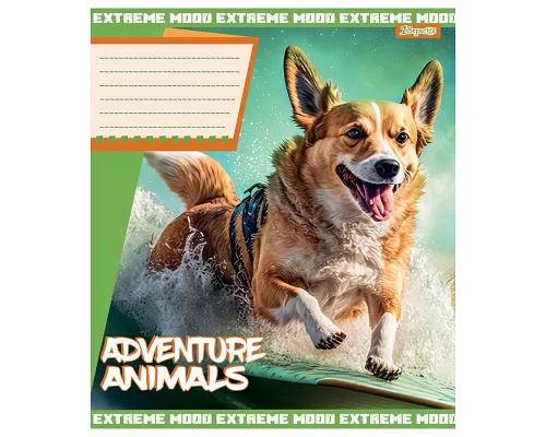 Тетрадь школьная А5/18 линия 1В Adventure animals  набор 25 шт. (766337)
