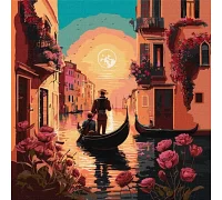 Картина за номерами Канали Венеції art_selena_ua 40х40 Ідейка (KHO2182)