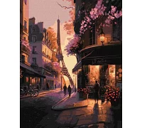 Картина за номерами Французькі вулички art_selena_ua 40х50 Ідейка (KHO2198)