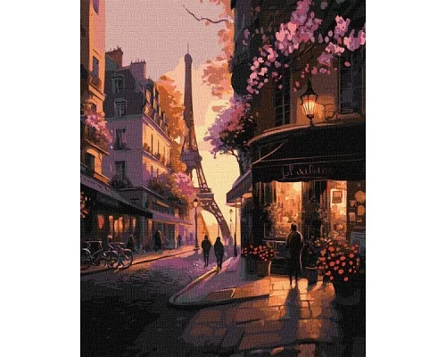 Картина за номерами Французькі вулички art_selena_ua 40х50 Ідейка (KHO2198)