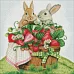 Алмазна мозаїка Кролики на пікніку 40х40 Ідейка (AMO7562)