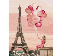 Картина по номерам Лиловые краски Парижа 40х50 Идейка (KHO4761)