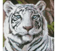 Алмазная мозаика без подрамника Бенгальский тигр Идейка 20х20 (AMC7681)