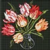 Алмазная мозаика без подрамника Изящные тюльпаны kovtun_olga_art Идейка 30х30 (AMC7688)