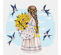 Картина по номерам Букет тюльпанов Алла Березовская Идейка 40х40 (KHO2531)