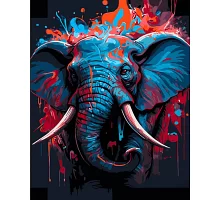 Картина за номерами Барвисий слон 40х50 см Strateg (DY423)