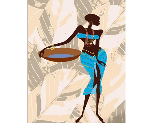 Картина за номерами Африканська культура 40х50 см Strateg (DY431)