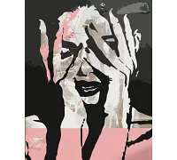 Картина за номерами Дівчина в рожевому світлі 40х50 см Strateg (DY433)