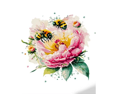 Картина за номерами Працюючі бджілки 40х50 см Strateg (GS1364)