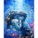 Картина за номерами Кохання під водою з лаком та з рівнем 40х50 см Strateg (GS1390)