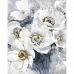 Картина за номерами Букет білих квітів з лаком та з рівнем 40х50 см Strateg (GS1428)
