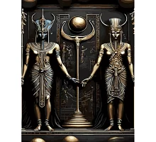 Картина за номерами Єгипетські боги з лаком та з рівнем 40х50 см Strateg (GS1452)