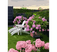 Картина за номерами Відпочинок серед квітів з лаком та з рівнем 40х50 см Strateg (GS1467)