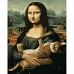 Картина за номерами Мона Ліза з котом 40х50 см Strateg (GS1478)