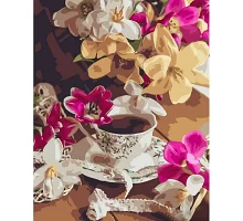 Картина за номерами Чай з тюльпанами 40х50 см Strateg (GS1480)