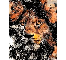 Картина за номерами Неймовірний лев 40х50 см Strateg (GS1505)