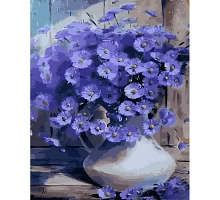 Картина за номерами Фіолетові квіти 40х50 см Strateg (GS1512)