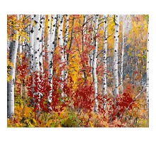Картина за номерами Березовий ліс восени 40х50 см Strateg (GS1523)
